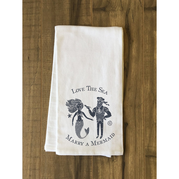 Rosecliff Heights Marry a Mermaid Tea Towel Wayfair